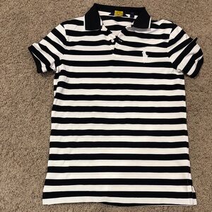 Worn Once Profile Fit Ralph Lauren Polo Golf in Black and White Stripes